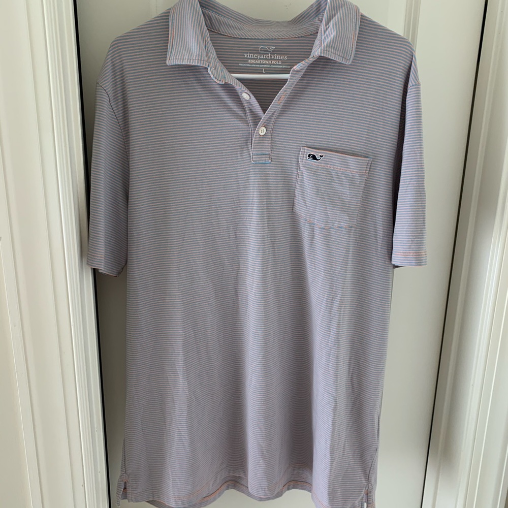 Vineyard Vines Striped Edgartown Polo Large